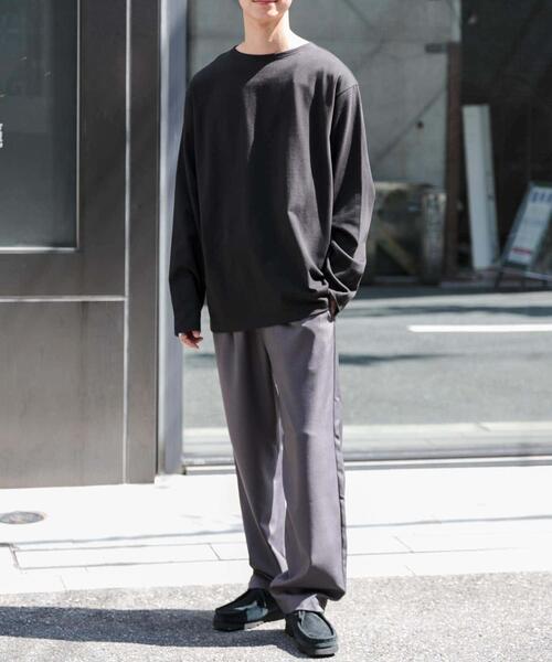 FORK&SPOON（フォークアンドスプーン）の「FORK&SPOON　プレーンボートネックカットソー（Tシャツ/カットソー・メンズ・ブラック/グレー系その他・4/5）」の17枚目の写真