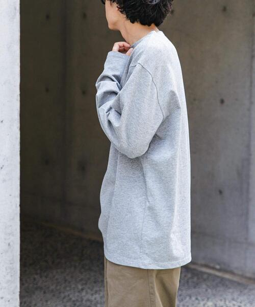 FORK&SPOON（フォークアンドスプーン）の「FORK&SPOON　プレーンボートネックカットソー（Tシャツ/カットソー・メンズ・ブラック/グレー系その他・4/5）」の5枚目の写真