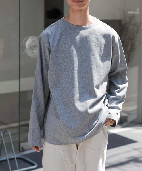 FORK&SPOON（フォークアンドスプーン）の「FORK&SPOON　プレーンボートネックカットソー（Tシャツ/カットソー・メンズ・ブラック/グレー系その他・4/5）」の10枚目の写真