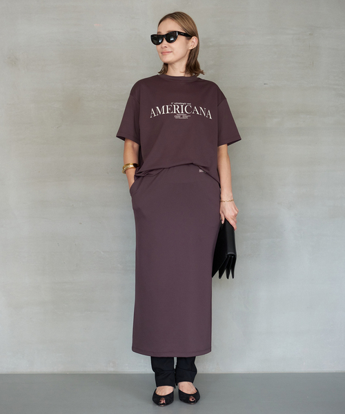 AMERICANA(アメリカーナ)の「【AMERICANA/アメリカーナ】COOL TEE(Tシャツ/カットソー・レディース・ブラック系その他・FREE)」の14枚目の写真