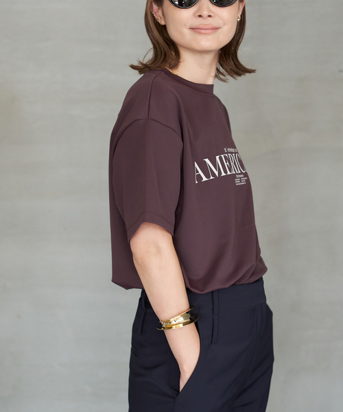 Deuxieme Classe AMERICANA WELL Tシ ヤツブラウン Deuxieme Classe AMERICANA WELL Tシ ヤツブラウン Deuxieme