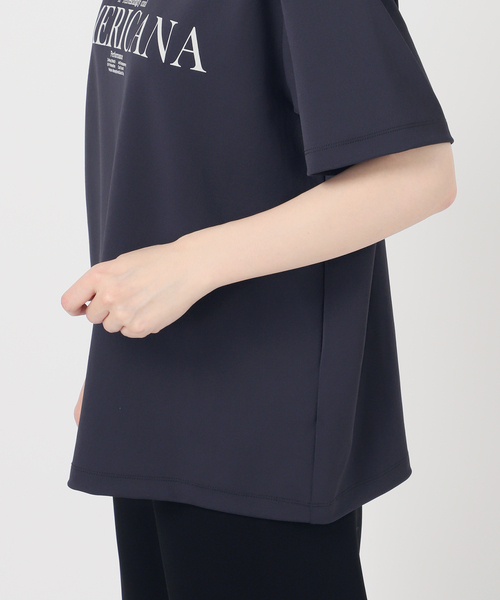 【AMERICANA/アメリカーナ】 MESSAGE Tシャツ(NAVY) AMERICANA tシャツ 「AMERICANA/アメリカーナ」COOL TEE