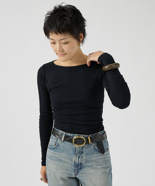 Rouge vif（ルージュヴィフ）の「【OCUCCI  jewelry/オクチ ジュエリー】Zelkova C bangle バングル（バングル/リストバンド・レディース・ブラウン・フリー）」の2枚目の写真