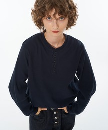 WISH FOR EVER(EBbVtH[Go[)DRAW CODE HENRY NECK THERMAL LONG SLEEVE / h[R[hw[lbNT[}OX[u(TVc/Jbg\[)