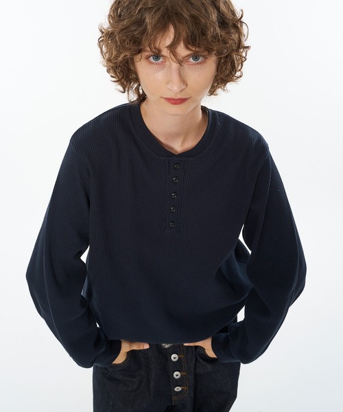 wishforever アソートドローコードヘンリーネックサーマルロングスリーブ WISH FOR EVER（ウィッシュフォーエバー）の「【新色追加