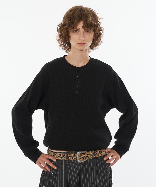 DRAW CODE HENRY NECK THERMAL LONG SLEEVE / ドローコード