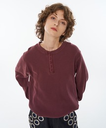WISH FOR EVER(EBbVtH[Go[)DRAW CODE HENRY NECK THERMAL LONG SLEEVE / h[R[hw[lbNT[}OX[u(TVc/Jbg\[)