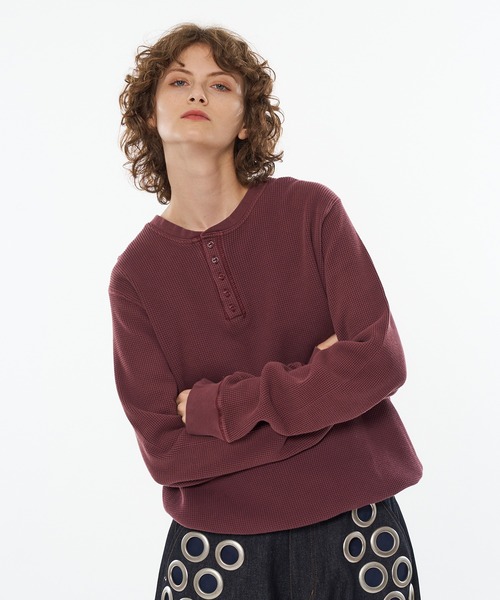 セール】DRAW CODE HENRY NECK THERMAL LONG SLEEVE / ドローコード