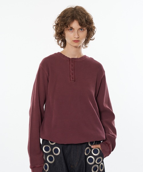 DRAW CODE HENRY NECK THERMAL LONG SLEEVE / ドローコード