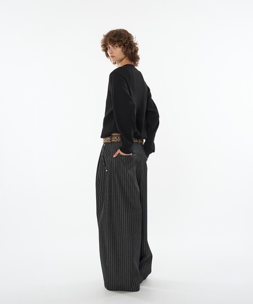 WISH FOR EVER（ウィッシュフォーエバー）の「DRAW CODE HENRY NECK THERMAL LONG SLEEVE / ドローコードヘンリーネックサーマルロングスリーブ（Tシャツ/カットソー・メンズ・ネイビー/ダークブラウン/ワインレッド/ブラック/グレー・SMALL/LARGE/MEDIUM）」の19枚目の写真