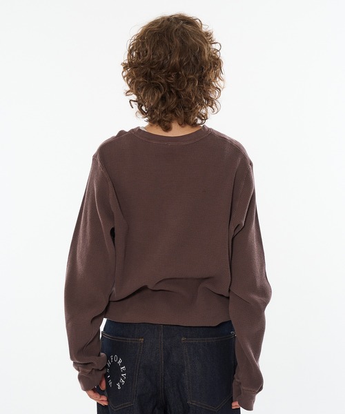 wishforever アソートドローコードヘンリーネックサーマルロングスリーブ 新色追加】ASSORT DRAW CODE HENRY NECK THERMAL LONG SLEEVE