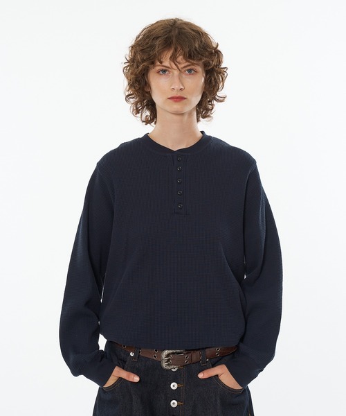 DRAW CODE HENRY NECK THERMAL LONG SLEEVE / ドローコード