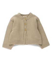 カーディガン　ボレロ　BABY ニットボレロカーディガン(110~130cm)(110cm ホワイト