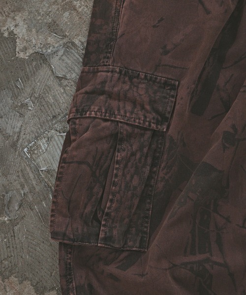 ALL RUNS（オールランズ）の「リアルツリー カーブカーゴパンツ（カーゴパンツ・メンズ・ブラウン・M/L）」の8枚目の写真