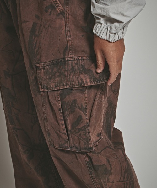 ALL RUNS（オールランズ）の「リアルツリー カーブカーゴパンツ（カーゴパンツ・メンズ・ブラウン・M/L）」の15枚目の写真