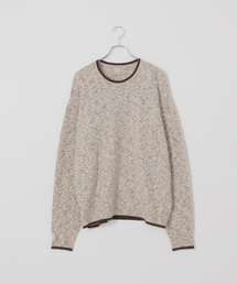 B.C STOCK（ベーセーストック）の「【Deux Allures/ドゥ アリュール】ラメ カノコ編みクルーネックニット（ニット/セーター）」