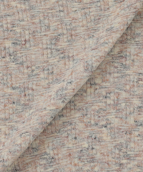 B.C STOCK（ベーセーストック）の「【Deux Allures/ドゥ アリュール】ラメ カノコ編みクルーネックニット（ニット/セーター・メンズ・ブラック/ベージュ/ブルー・FREE）」の9枚目の写真