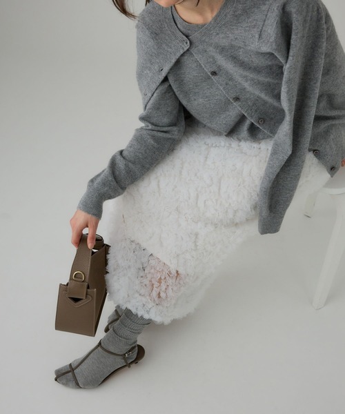 BABYLONE（バビロン）の「チュールタイトスカート（スカート・レディース・ホワイト/ブラック・フリー）」の20枚目の写真