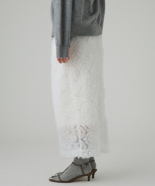 BABYLONE（バビロン）の「チュールタイトスカート（スカート・レディース・ホワイト/ブラック・フリー）」の17枚目の写真