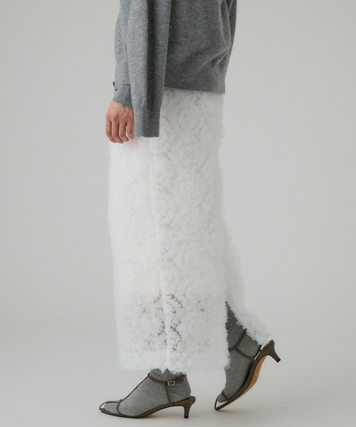 BABYLONE（バビロン）の「チュールタイトスカート（スカート・レディース・ホワイト/ブラック・フリー）」の16枚目の写真