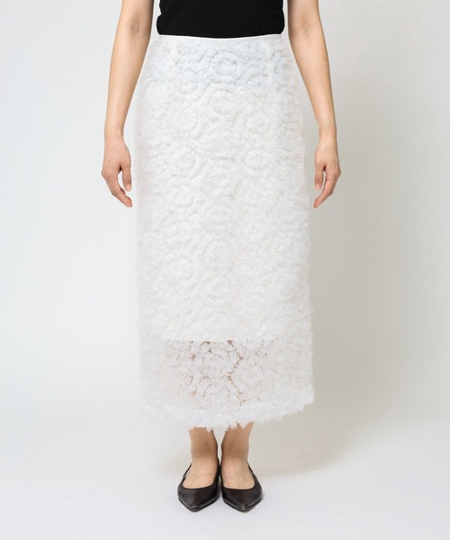 BABYLONE（バビロン）の「チュールタイトスカート（スカート・レディース・ホワイト/ブラック・フリー）」の13枚目の写真