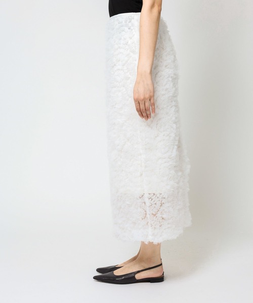 BABYLONE（バビロン）の「チュールタイトスカート（スカート・レディース・ホワイト/ブラック・フリー）」の12枚目の写真