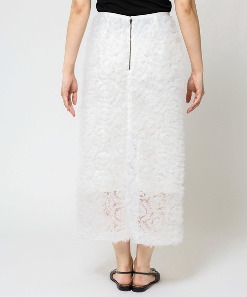 BABYLONE（バビロン）の「チュールタイトスカート（スカート・レディース・ホワイト/ブラック・フリー）」の11枚目の写真