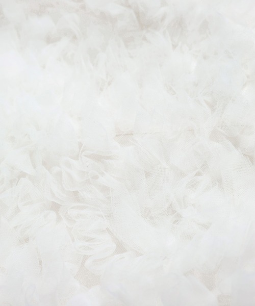 BABYLONE（バビロン）の「チュールタイトスカート（スカート・レディース・ホワイト/ブラック・フリー）」の4枚目の写真