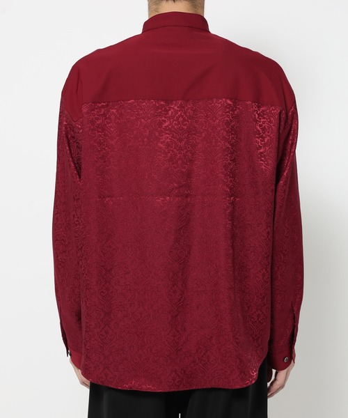 HARE（ハレ）の「ジャガードチャイナボタンスタンドシャツ(HARE)（シャツ/ブラウス・メンズ・レッド/ブルー/ブラック・FREE）」の15枚目の写真