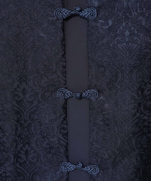 HARE（ハレ）の「ジャガードチャイナボタンスタンドシャツ(HARE)（シャツ/ブラウス・メンズ・レッド/ブルー/ブラック・FREE）」の22枚目の写真