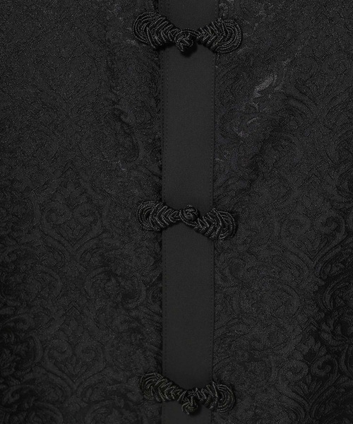 HARE（ハレ）の「ジャガードチャイナボタンスタンドシャツ(HARE)（シャツ/ブラウス・メンズ・レッド/ブルー/ブラック・FREE）」の20枚目の写真