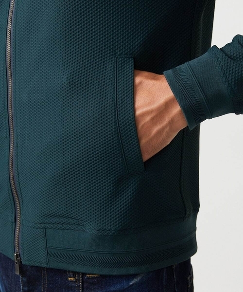 MICHEL KLEIN HOMME   （ミッシェルクランオム）の「スタンドカラーブルゾン（ブルゾン・メンズ・ブラック/グリーン・MEDIUM/LARGE/X-LARGE）」の16枚目の写真