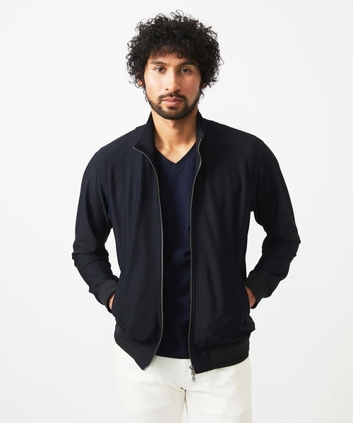 MICHEL KLEIN HOMME   （ミッシェルクランオム）の「スタンドカラーブルゾン（ブルゾン・メンズ・ブラック/グリーン・MEDIUM/LARGE/X-LARGE）」の12枚目の写真