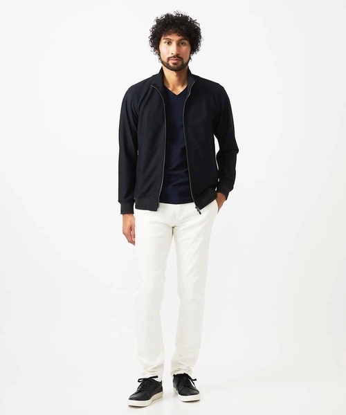 MICHEL KLEIN HOMME   （ミッシェルクランオム）の「スタンドカラーブルゾン（ブルゾン・メンズ・ブラック/グリーン・MEDIUM/LARGE/X-LARGE）」の11枚目の写真