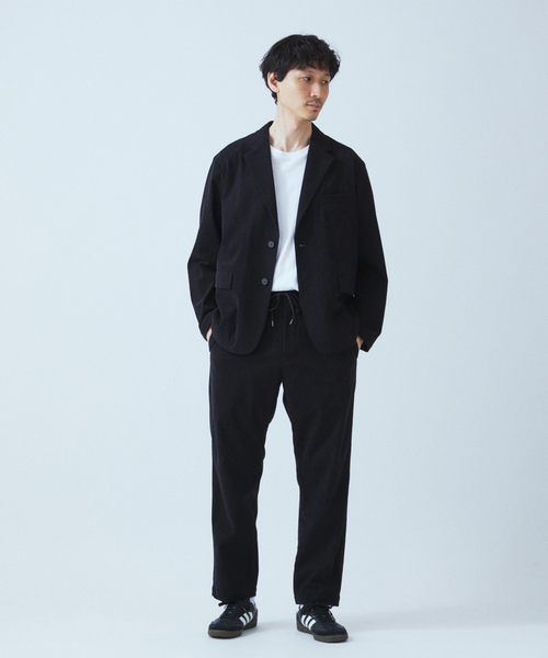 JOURNAL STANDARD（ジャーナルスタンダード）の「TRICOT CORD ワンタックイージーパンツ / セットアップ対応（その他パンツ・メンズ・チャコールグレー/ブラック/ネイビー/ブラウン・SMALL/MEDIUM/LARGE）」の5枚目の写真