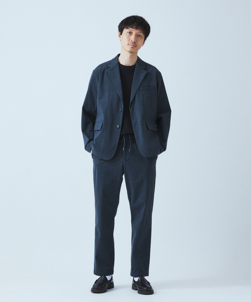 JOURNAL STANDARD（ジャーナルスタンダード）の「TRICOT CORD ワンタックイージーパンツ / セットアップ対応（その他パンツ・メンズ・チャコールグレー/ブラック/ネイビー/ブラウン・SMALL/MEDIUM/LARGE）」の7枚目の写真