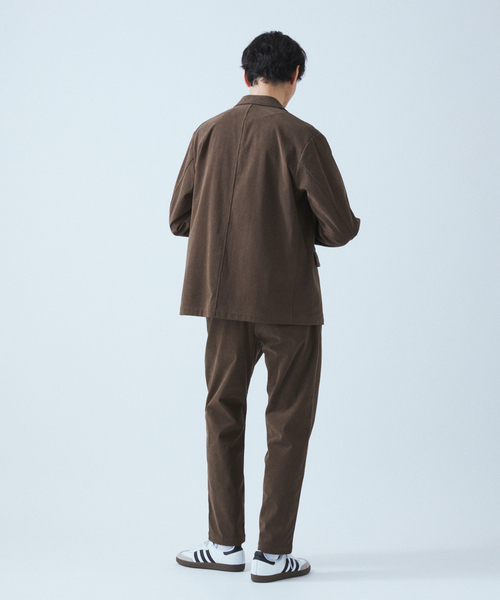 JOURNAL STANDARD（ジャーナルスタンダード）の「TRICOT CORD ワンタックイージーパンツ / セットアップ対応（その他パンツ・メンズ・チャコールグレー/ブラック/ネイビー/ブラウン・SMALL/MEDIUM/LARGE）」の10枚目の写真
