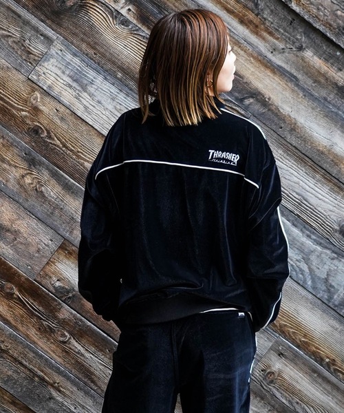 セール】VELOUR TRACK JACKET/THRASHER スラッシャー ベロア