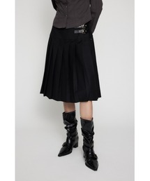 LAGUA GEM FAUX LEATHER PLEATS スカート LAGUA GEM | FAUX LEATHER PLEATS スカート (スカート