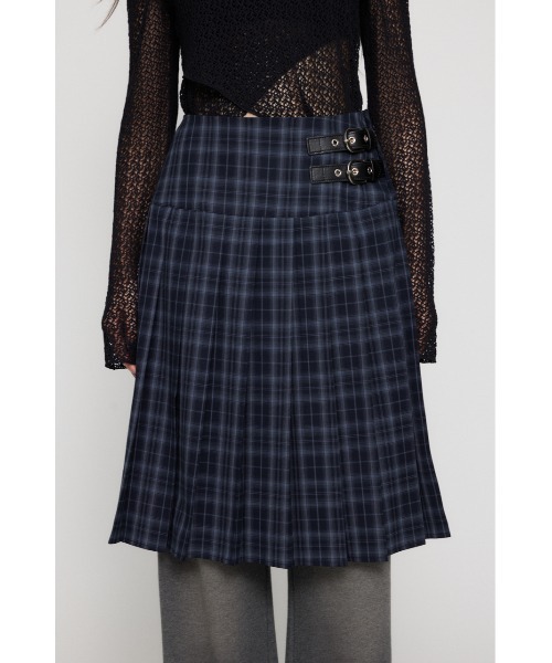 LAGUA GEM（ラグアジェム）の「PLEATS MIDI スカート（スカート・レディース・杢グレー/ネイビー系/ブラック・MEDIUM/SMALL/X-SMALL）」の14枚目の写真