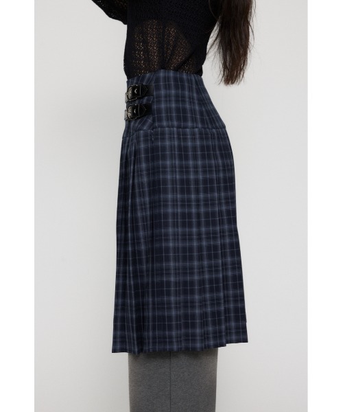 LAGUA GEM（ラグアジェム）の「PLEATS MIDI スカート（スカート・レディース・杢グレー/ネイビー系/ブラック・MEDIUM/SMALL/X-SMALL）」の15枚目の写真