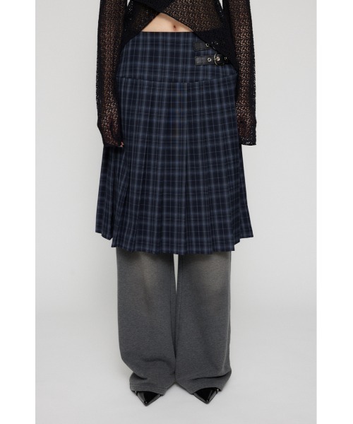 LAGUA GEM（ラグアジェム）の「PLEATS MIDI スカート（スカート・レディース・杢グレー/ネイビー系/ブラック・MEDIUM/SMALL/X-SMALL）」の11枚目の写真