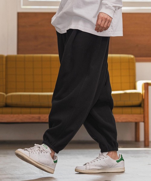 CAMBIO（カンビオ）の「mp14132- Honeycomb Jacquard Fleece Surrouel Pants サルエルパンツ(A55525cmb)（その他パンツ・メンズ・チャコール/ブラック・S/M/L）」の4枚目の写真