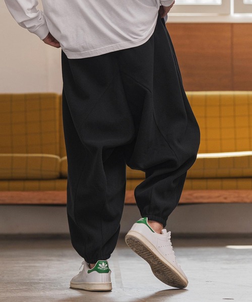 CAMBIO（カンビオ）の「mp14132- Honeycomb Jacquard Fleece Surrouel Pants サルエルパンツ(A55525cmb)（その他パンツ・メンズ・チャコール/ブラック・S/M/L）」の5枚目の写真