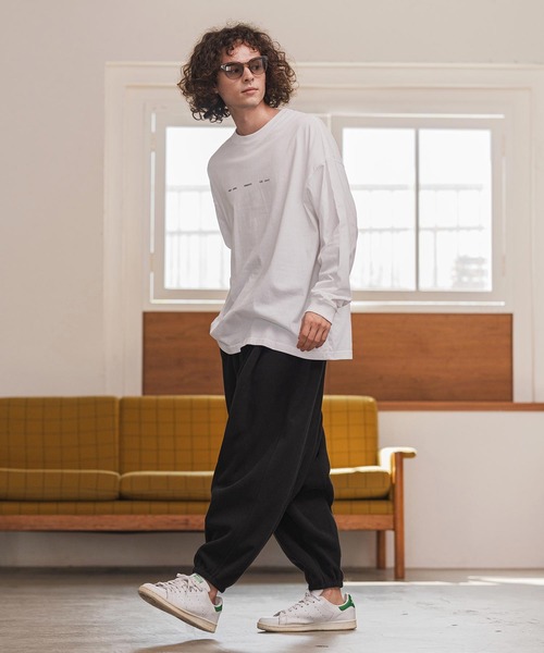 CAMBIO（カンビオ）の「mp14132- Honeycomb Jacquard Fleece Surrouel Pants サルエルパンツ(A55525cmb)（その他パンツ・メンズ・チャコール/ブラック・S/M/L）」の6枚目の写真
