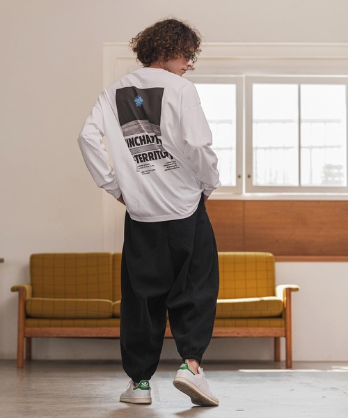 CAMBIO（カンビオ）の「mp14132- Honeycomb Jacquard Fleece Surrouel Pants サルエルパンツ(A55525cmb)（その他パンツ・メンズ・チャコール/ブラック・S/M/L）」の8枚目の写真