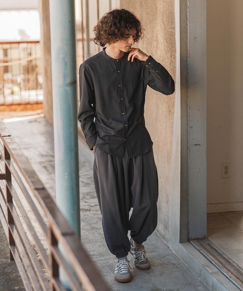 CAMBIO（カンビオ）の「mp14132- Honeycomb Jacquard Fleece Surrouel Pants サルエルパンツ(A55525cmb)（その他パンツ・メンズ・チャコール/ブラック・S/M/L）」の15枚目の写真