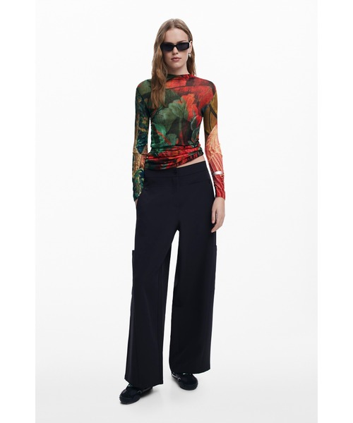 Desigual（デシグアル）の「Mr. Christian Lacroix タペストリープリント タートルネックセーター（ニット/セーター・レディース・グリーン・S/M/L/XL/XS）」の3枚目の写真