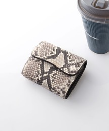 HALEINE（アレンヌ）の「[HALEINE] ダイヤモンドパイソンレザー 三つ折り ミニ財布（財布）」