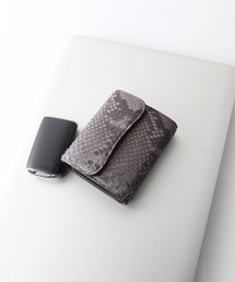 HALEINE（アレンヌ）の「[HALEINE] ダイヤモンドパイソンレザー 三つ折り ミニ財布（財布）」